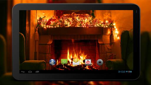 4K Xmas Fireplace Video Live Wallpaper screenshot 5