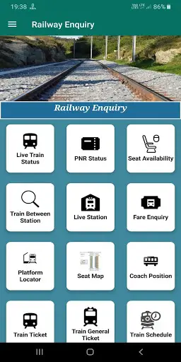 Railway Enquiry - Live Train, Fare & PNR Status screenshot 1