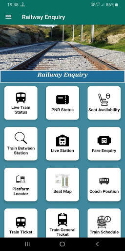 Railway Enquiry - Live Train, Fare & PNR Status screenshot 1