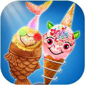 Unicorn Ice Cream Chef: Mermaid Cream Cone Game logo