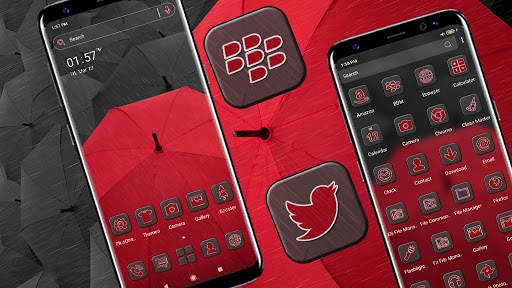 Red Umbrella Launcher Theme screenshot 1