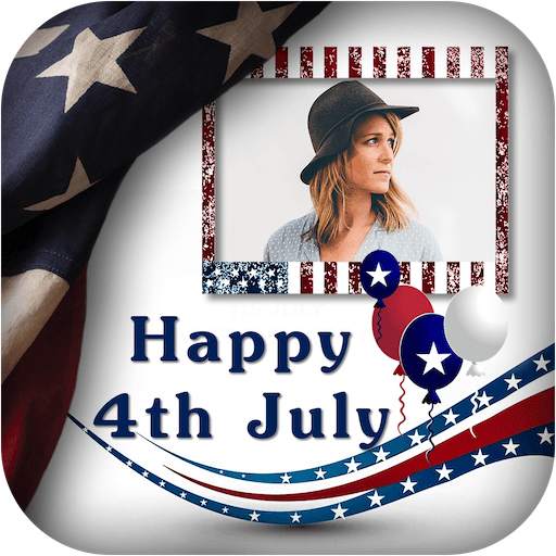4th July GIF Photo Frame / 4th of July Photo Frame 2.1