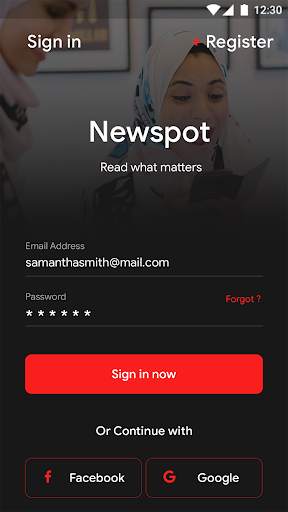 Newspot - Template скриншот 1