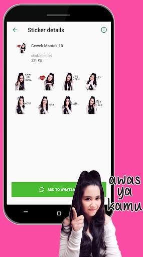 Sticker Cewek Montok Dan Cantik For WAStickerApps screenshot 4