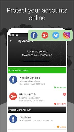 Protect Me - Accounts and Mobile Security screenshot 2