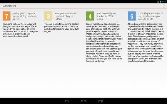 Numeroscope - Daily Horoscope screenshot 6