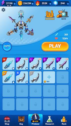 Merge Blade Master : offline idle game screenshot 1