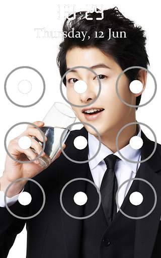 Song Joong Ki Pattern Lock Screen screenshot 1