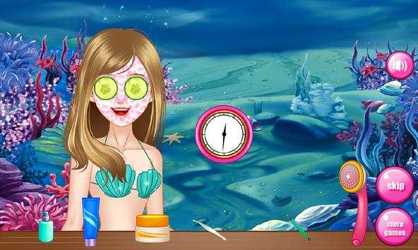 Mermaid spa games for girls screenshot 2