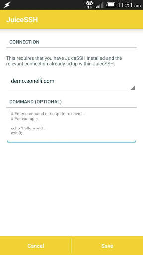 JuiceSSH Tasker Plugin screenshot 2