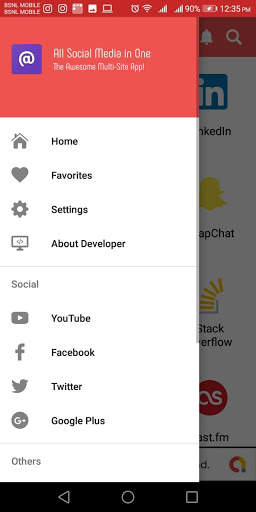 ALL SOCIAL MEDIA IN ONE APP - The Multi-Site App screenshot 3