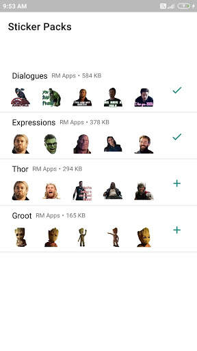 Avengers WA Stickers screenshot 1