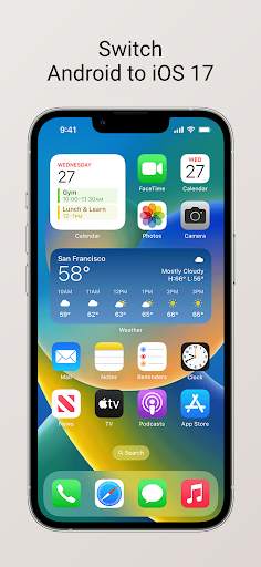Launcher iOS 17 screenshot 1