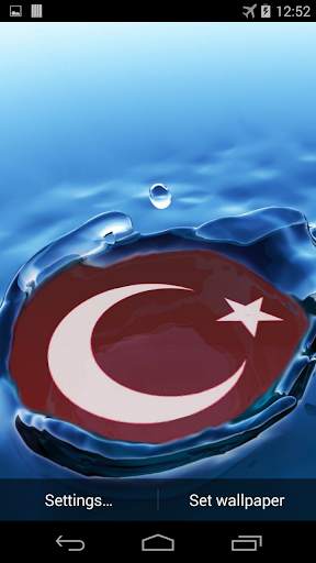 Turkish Flag Live Wallpaper screenshot 2