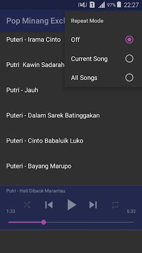 Lagu Minang Putri Ofline screenshot 3