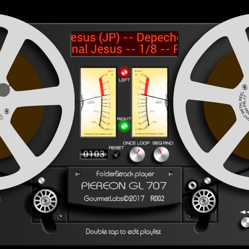 Piereon GL-707 folder player vintage VU-meter reel icon