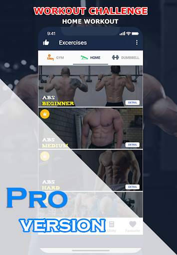 Gym Workout - Fitness & Bodybuilding, Home Workout screenshot 2