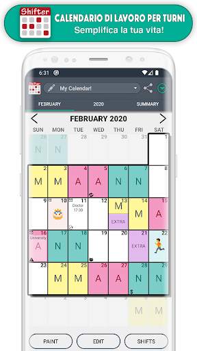 Calendario di Lavoro per turni screenshot 2