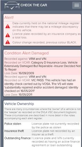 Free Car Check UK - Check The Car screenshot 4