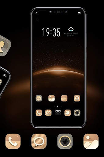 Theme for Y5 II HD earth galaxy wallpaper screenshot 3