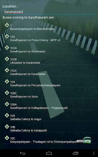 Coimbatore Bus Guide screenshot 15