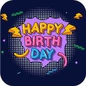 Birthday Video Maker with Song and Name 2020 logo
