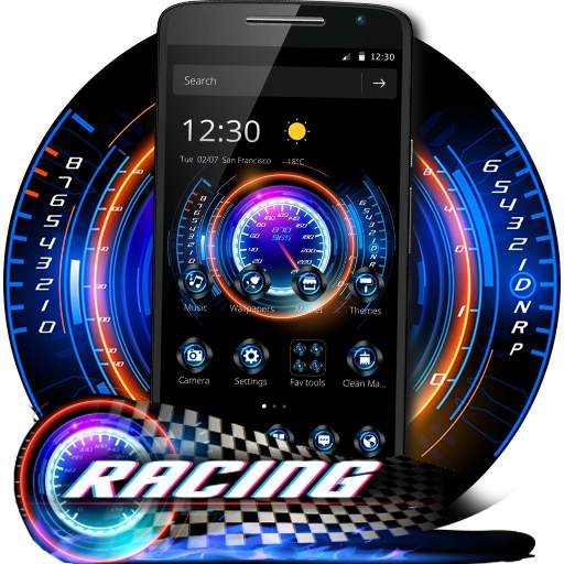 Racing Neon Speedometer Theme 1.1.6