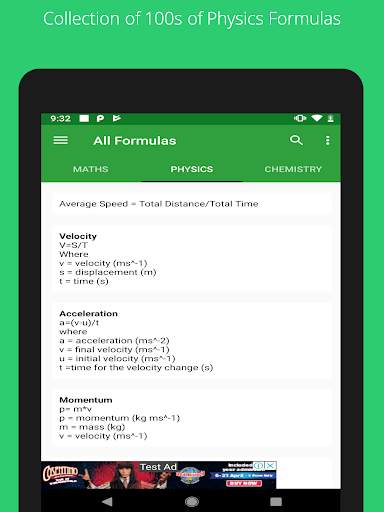 All Formulas screenshot 19
