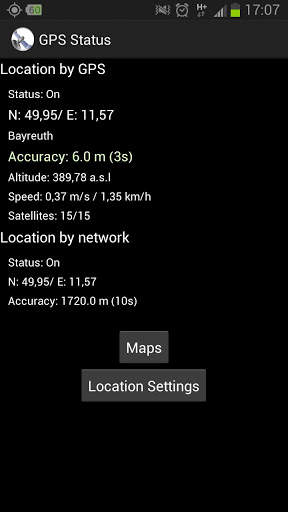 GPS Status screenshot 1