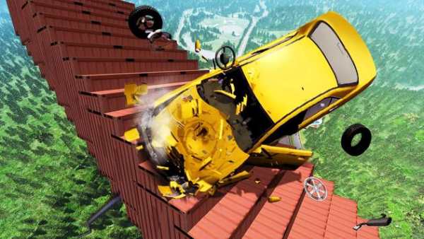 Beamng Drive Death Stair Car Crashes screenshot 1