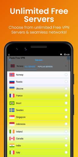 FastX Free VPN 2021: Unlimited Free VPN Proxy 2021 screenshot 3