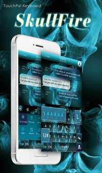 Hell Skull Fire Keyboard Theme screenshot 1