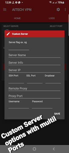 AITECH VPN - (SSH/Proxy/SSL) VPN screenshot 1