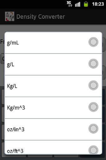 Density Converter screenshot 2