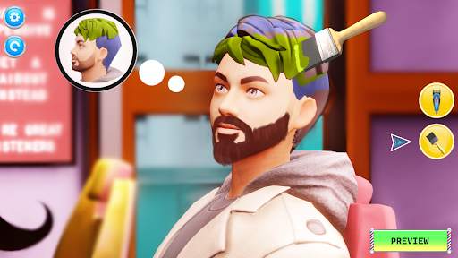 Barber Shop Hair Cut Sim Games screenshot 13