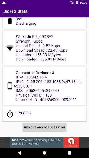 JioFi 2 Stats(Free) screenshot 2