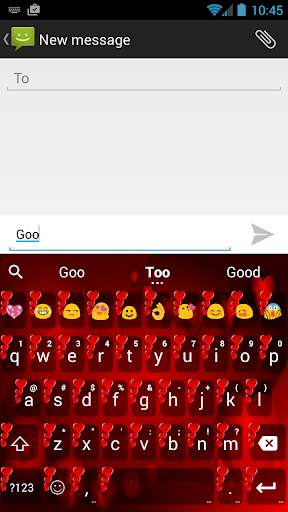 Valentine Red 2 Emoji Keyboard screenshot 2