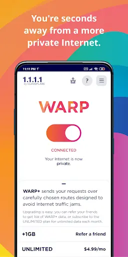 1.1.1.1: Faster & Safer Internet screenshot 2