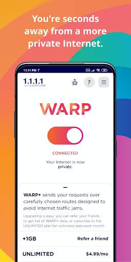 1.1.1.1: Faster & Safer Internet screenshot 2