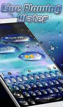 Live Flowing Water Keyboard Theme screenshot 1