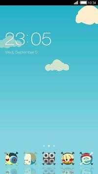 Fish in Sky C Launcher Theme screenshot 1