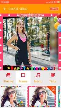 Birthday video maker for love with photo and song screenshot 4