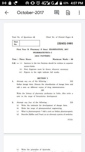 Pharmacy Question Paper-D Pharmacy and B Pharmacy screenshot 8