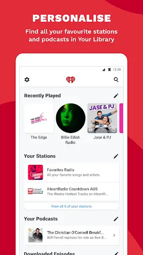 iHeartRadio - Free Music, Radio & Podcasts screenshot 6