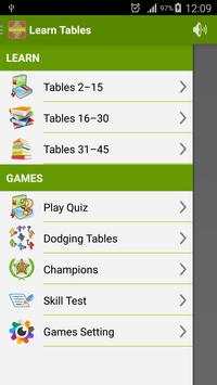 Learn Multiplication Tables screenshot 1