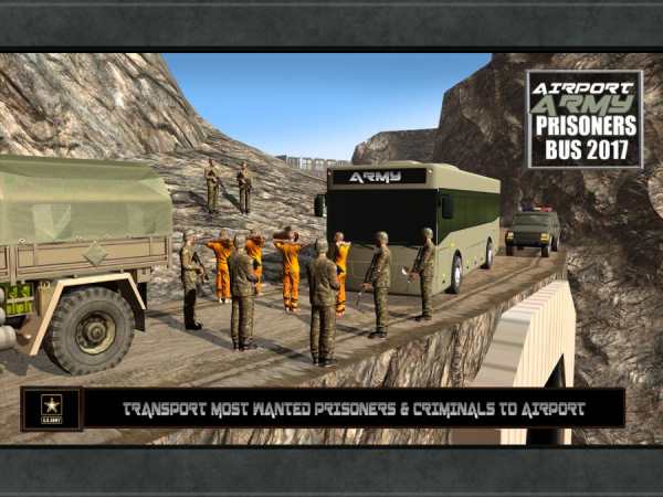 Airport Army Prison Bus 2017 screenshot 17