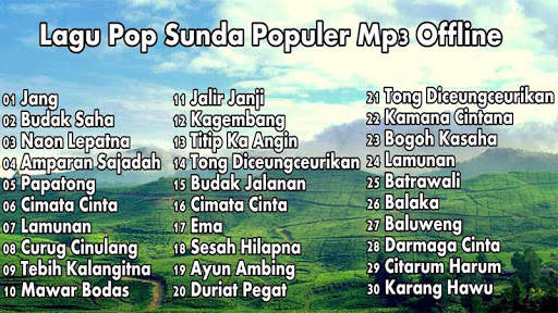 Pop Sunda Lagu Terpopuler Mp3 Offline screenshot 2