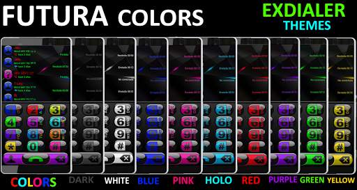 THEME FUTURA PURPLE EXDIALER screenshot 2
