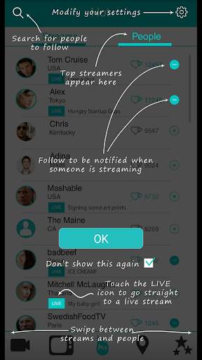 uPeek - LIVE Stream Video screenshot 7