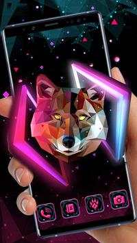 3D Neon Wolf screenshot 1